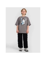 Chlapecké tričko oversize s potiskem 4F 4FJRAW25TTSHM3062-24S Chlapecké tričko oversize s potiskem 4F 4FJRAW25TTSHM3062-24S