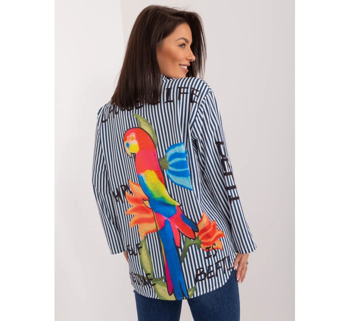 Koszula DHJ KS biało granatowy model 21215665 - FPrice Koszula DHJ KS biało granatowy model 21215665 - FPrice