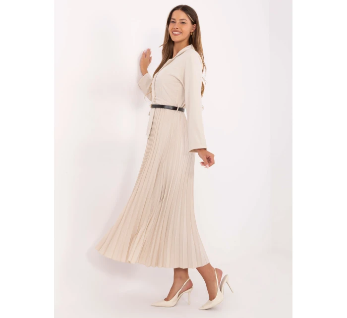 Sukienka IT SK model 21314543 jasny beżowy - FPrice