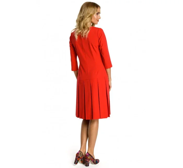 M336 Šaty se spadlým pasem a záhyby - královská modř M336 Šaty se spadlým pasem a záhyby - královská modř