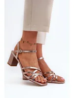 Sandály na podpatku model 195745 Step in style Sandály na podpatku model 195745 Step in style