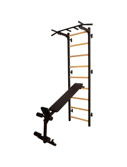 GYMNASTICKÝ ŽEBŘÍK SE CVIČEBNÍ TYČÍ, ZÁBRADLÍM A LAVIČKOU 723B