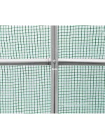 SKLENÍK ZAHRADNÍ TUNEL 200X300X200CM PE KONSTRUKCE ZELENÁ OCEL