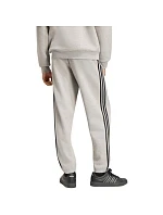 Pánské kalhoty Essentials 3Stripes Fleece Tapered šedé, model 22357638 - ADIDAS