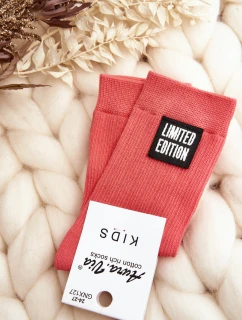 Dětské Hladké Ponožky S model 21643534 Růžové - Aura.via