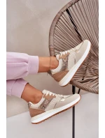 Dámské Sportovní Boty Na Platformě Zvířecí Vzor Béžové Davinara Dámské Sportovní Boty Na Platformě Zvířecí Vzor Béžové Davinara