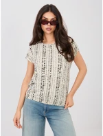 T shirt D12110M02646F jasny beżowy T shirt D12110M02646F jasny beżowy