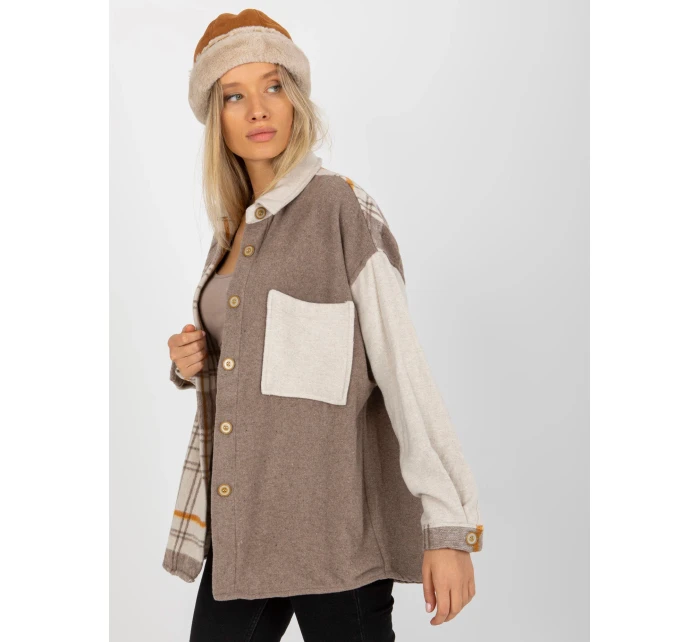 Košile DN KS 4007.04 béžová Košile DN KS 4007.04 béžová