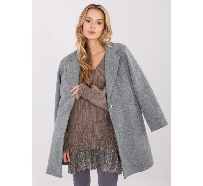 Płaszcz IT PL model 21782323 ciemny szary - FPrice