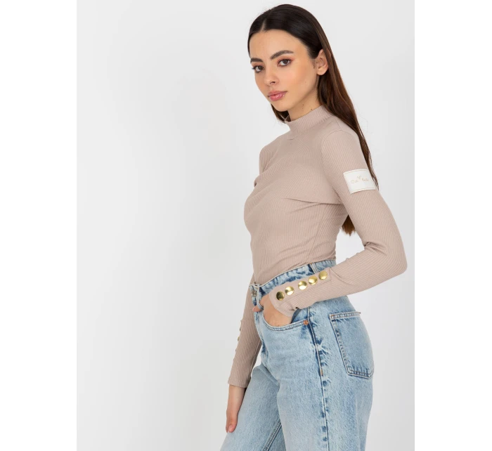 Bluzka TW BZ ciemny bezowy model 21764476 - FPrice Bluzka TW BZ ciemny bezowy model 21764476 - FPrice