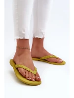 Dámské ploché flexibilní žabky ZAXY Limetka Dámské ploché flexibilní žabky ZAXY Limetka