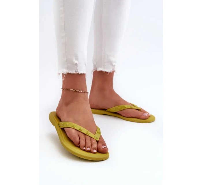 Dámské ploché flexibilní žabky ZAXY Limetka Dámské ploché flexibilní žabky ZAXY Limetka