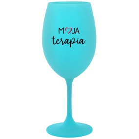 MOJA TERAPIA - tyrkysový pohár na víno 350 ml MOJA TERAPIA - tyrkysový pohár na víno 350 ml