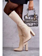 Kozačky na podpatku model 191046 Step in style Kozačky na podpatku model 191046 Step in style