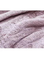 Krátká růžová dámská kožešinová bunda (R8050-81)