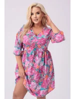 dámské letní květované šaty model 20070170 - Moon dámské letní květované šaty model 20070170 - Moon