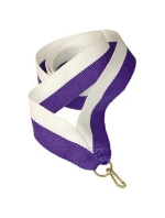 Stuha 22 mm - bílá a modrá