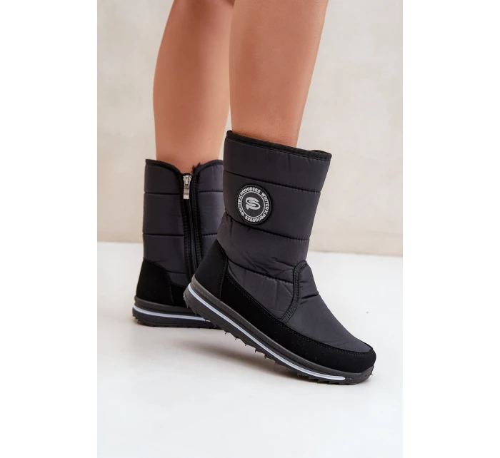 Dámské sněhule se zipem Progress model 21602451 Černé - Boto