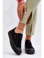 Nízké šněrovací tenisky Big Star LL274967 Černé Nízké šněrovací tenisky Big Star LL274967 Černé