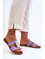 Módní Pantofle S Ozdobou Fialové Deep model 21627923 - Boto Módní Pantofle S Ozdobou Fialové Deep model 21627923 - Boto