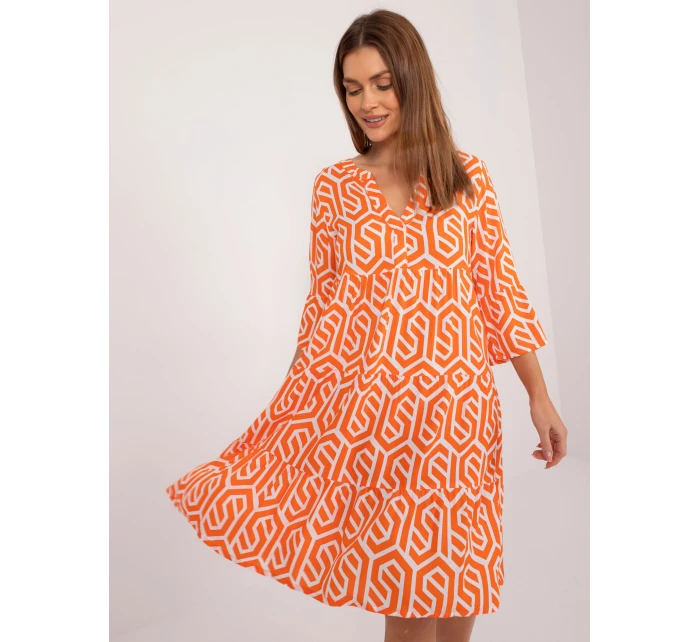 Šaty D73771M30214K oranžová Šaty D73771M30214K oranžová