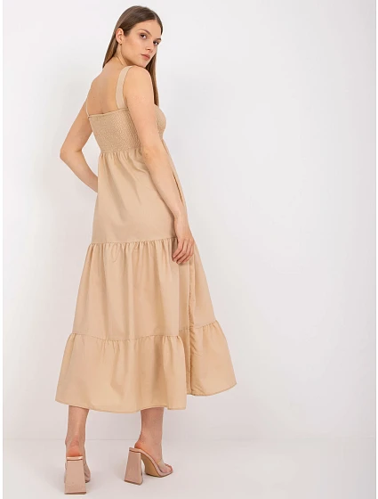 Šaty RO SK béžová model 17293410 - FPrice Šaty RO SK béžová model 17293410 - FPrice