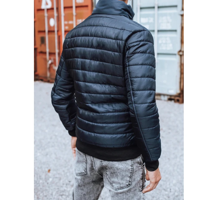 Pánská přechodná bunda prošívaná tmavě modrá FashionStreet TX2822z