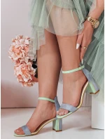 Dámské sandály na jehlovém podpatku modré Dstreet model 21984915 - FashionStreet