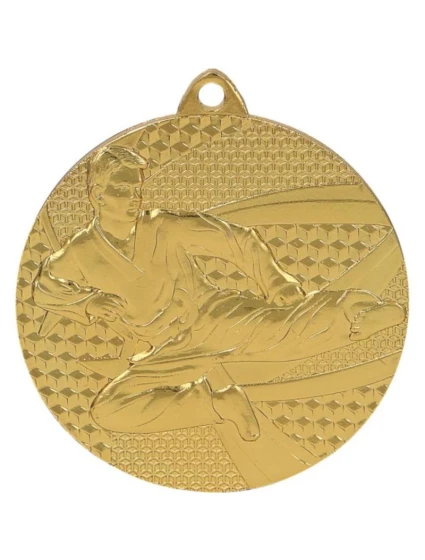 Zlatá medaile karate - ocelová medaile