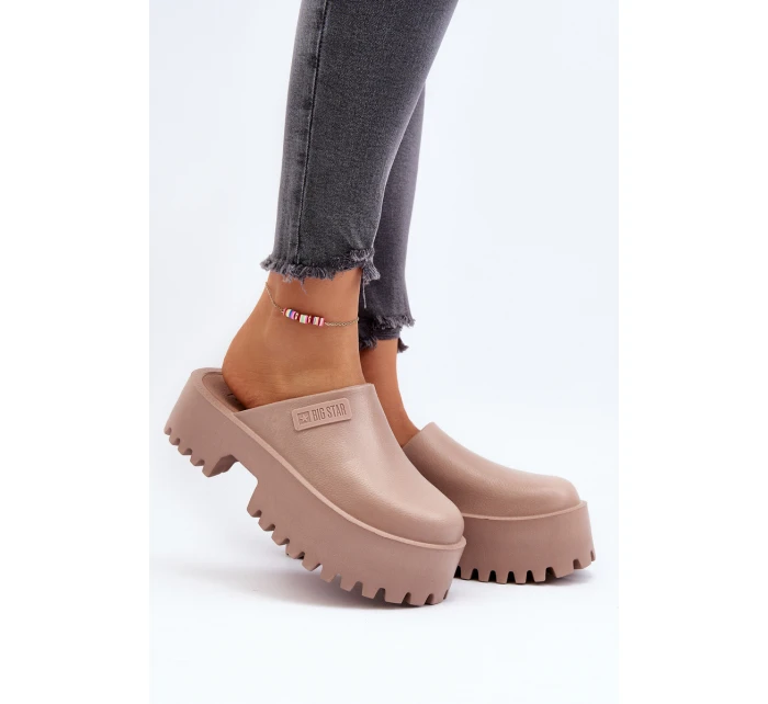 Dámské žabky na masivní podrážce Big Star model 21649446 Bílé - Big Star Shoes Dámské žabky na masivní podrážce Big Star model 21649446 Bílé - Big Star Shoes