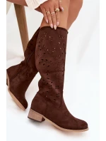 dámské vysoké boty na čokoládové model 21821933 - Boto dámské vysoké boty na čokoládové model 21821933 - Boto