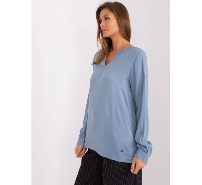 Halenka D73792M11081A šedá modrá