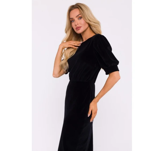 Sametové šaty zelené model 20555982 - Moe