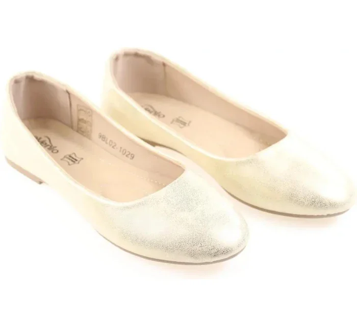 Dámské balerínky 9BL02-1029 Zlatá - eVento