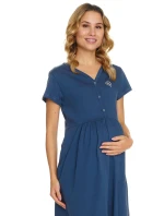 Dámská těhotenská košile 5336 blue - Doctornap Dámská těhotenská košile 5336 blue - Doctornap