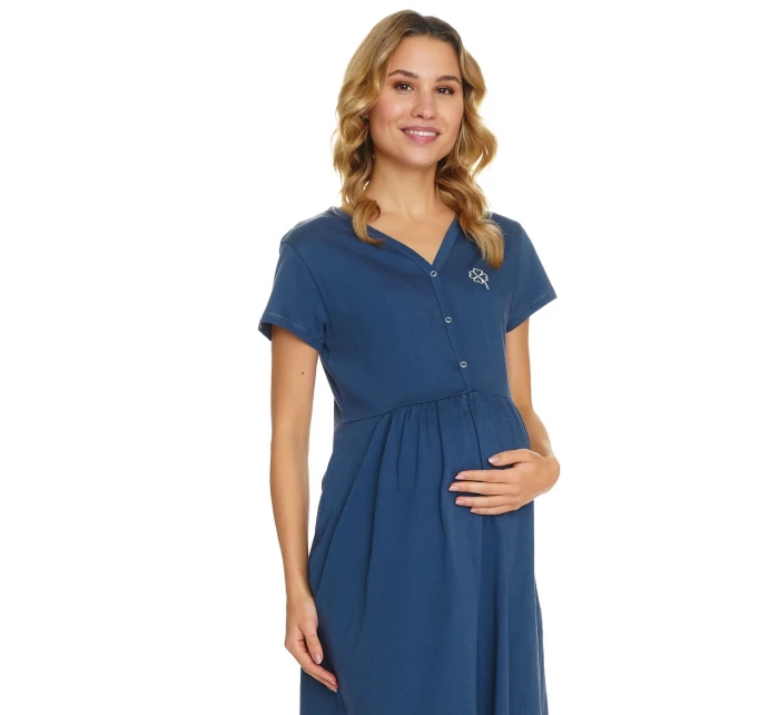 Dámská těhotenská košile 5336 blue - Doctornap Dámská těhotenská košile 5336 blue - Doctornap