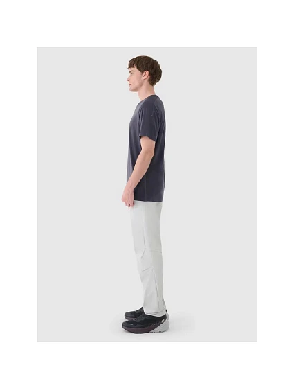 Pánské trekingové tričko z Merino vlny model 21434508 pánské - 4F