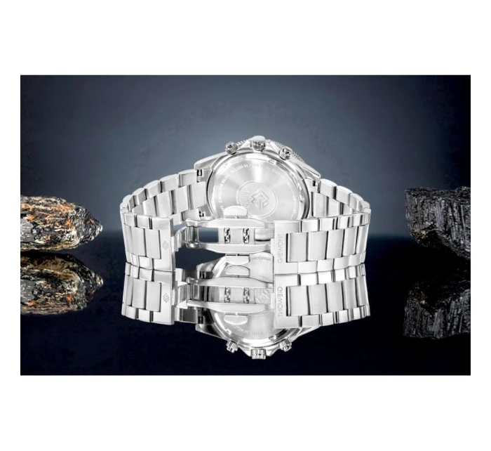 Pánské hodinky Giewont Chronograph Sapphire Silver Blue GW3520-B3