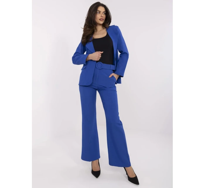 Kalhoty DHJ SP model 20969342 kobaltově modré - FPrice Kalhoty DHJ SP model 20969342 kobaltově modré - FPrice