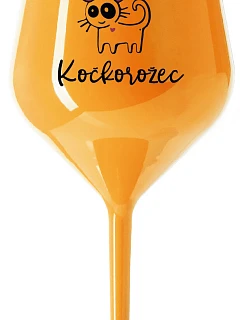 JSEM oranžová nerozbitná sklenice na víno 470 ml model 22163713 - Giftela