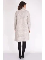 Dámský svetr na zapínání PA003 béžový - MKM