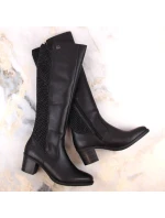 Zateplené boty Rieker, s koženou gumou W Y2050-00 RKR638