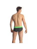 AQUA-SPEED ARTUR šedé/zelené plavecké kalhotky 38 408