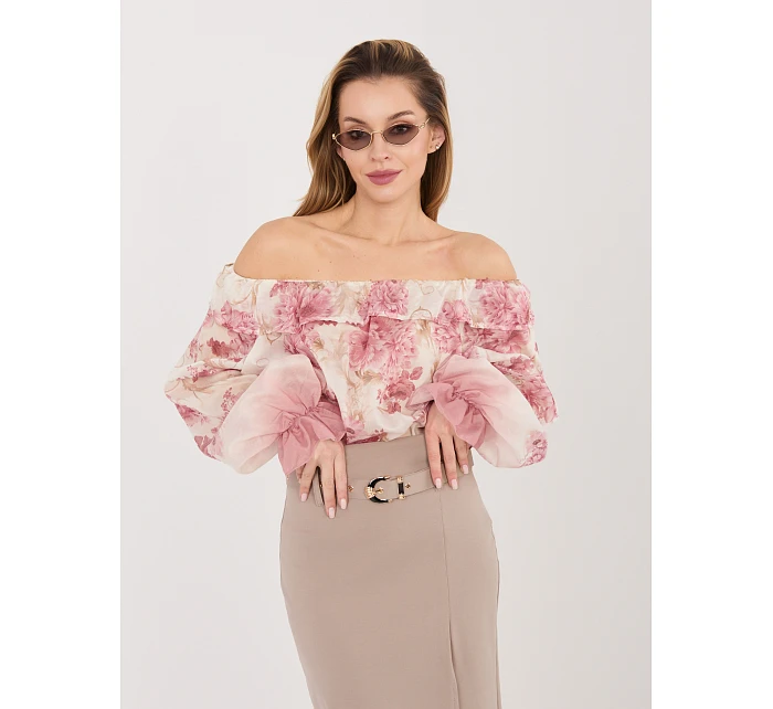 Bluzka IT BZ model 22041048 różowy - FPrice Bluzka IT BZ model 22041048 różowy - FPrice