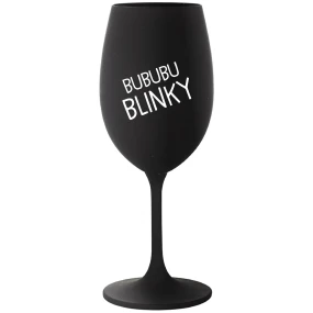 BUBUBUBLINKY - čierny pohár na víno 350 ml BUBUBUBLINKY - čierny pohár na víno 350 ml