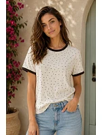 model 22180219 BLOUSE - OFF PINK model 22180219 BLOUSE - OFF PINK