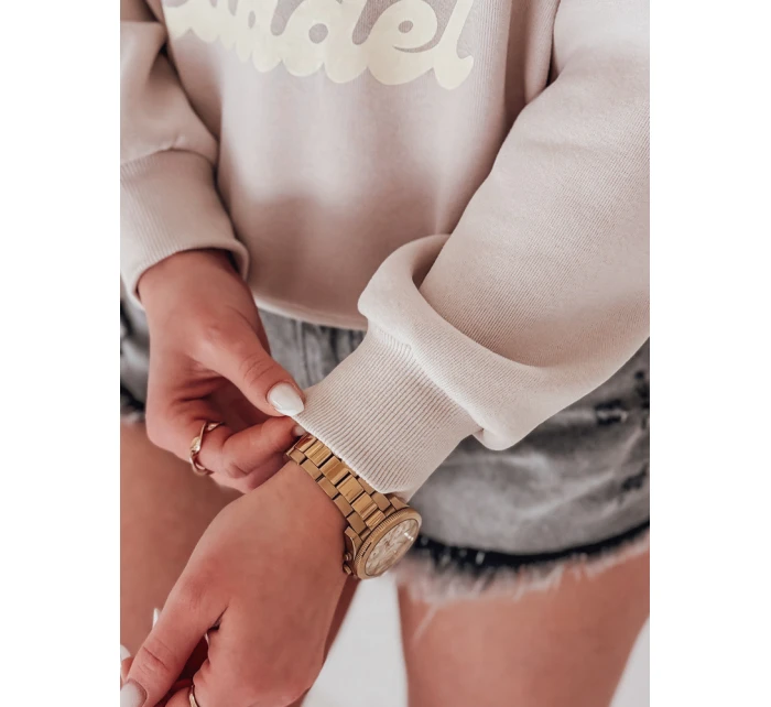 Dámská oversize mikina s medvídky MISOBEARS beige FashionStreet BY1438