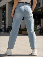Dámské džíny balonového střihu s páskem FashionStreet UY2881