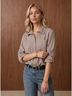 Koszula damska z regulowanym dołem fango FashionStreet DY0507 Koszula damska z regulowanym dołem fango FashionStreet DY0507