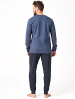 Pyžamo Key MNS 614 dlouhé rukávy, velikosti M–2XL